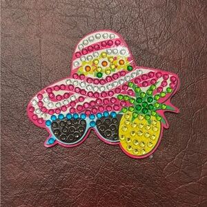 Pink and Yellow Tropical Magnet